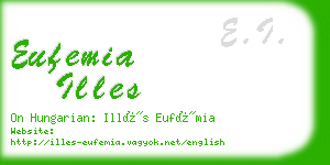 eufemia illes business card